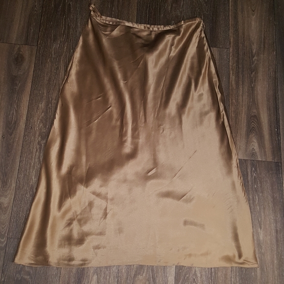Lauren Ralph Lauren Dresses & Skirts - Lauren by Ralph Lauren GOLD Silk Skirt
